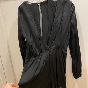 obey romper brand new never worn! satin long vneck